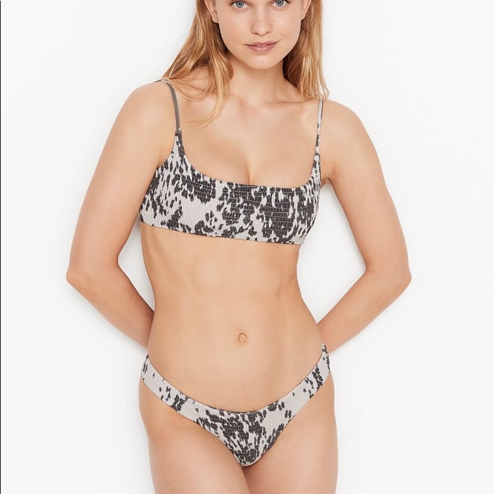 Victoria’s Secret :: Aila blue cow print bikini set!